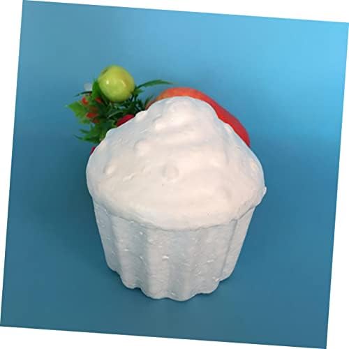 Kisangel 12pcs Cupcake pjene za toku ručno bijela