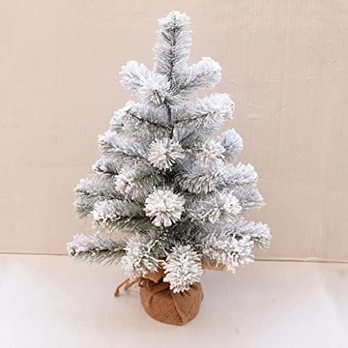 Umjetno božićno drvce 48cm / 18.8in Mini božićno drvce Mala radna površina snježne snijeg šifriranih