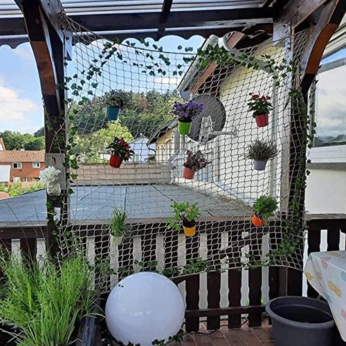 CHINLIFE sigurnosna mreža za djecu, zaštitna mreža za balkone ograde za kućne ljubimce mreža za ograde od konoplje konoplje teretna mreža za biljke dekoracija ograde od konoplje, Prilagodljiva)