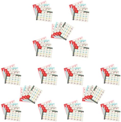 Sewacc Calder 60Seets Formiranje za kalendar obrasce naljepnice naljepnice naljepnice za sked ličnog navika - dana dnevno planiranje zidnih zidnih zidnih kalendara