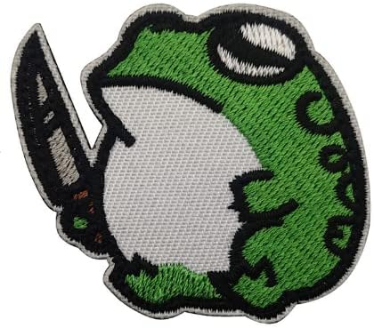 Cartoon Frog vez zakrpa za patch vojne taktičke zakrmne zakrpe Grb Applique kuke za patch za ruksak ruksaka