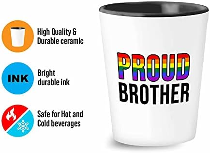LGBTQ Shot Glass 1.5 Oz-Budi gej zločin-ponos Lgbtq gej lezbejka transrodna biseksualna prava politika za žene muškarce ona je Oni Queer