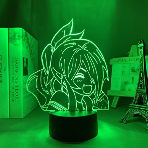 BUCROS Anime food Warsed 3D noćno svjetlo za fanove 16 boja Decor Illusion LED lampa sa daljinskim upravljačem,