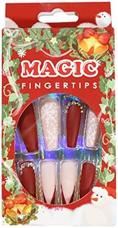 Božić Style Press Nail Snow DIY naljepnice za nokte za žene samoljepljivi lak za nokte vodootporni oblozi