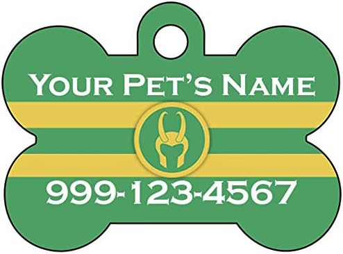 Loki prilagođena pseća oznaka za kućne ljubimce personalizirana sa imenom i brojem