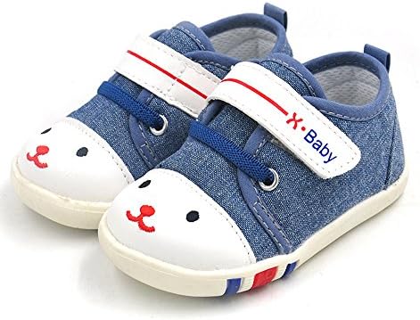 HLMBB Baby Shoes patike dojenčad za djevojčice dječaci za hodanje tenisko platno plavo ružičasto