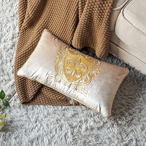 ArtMagic ultra meko baršunasto dekorativni jastučni jastuk na poklopac europski stil zlatni štit za vez luksuznog