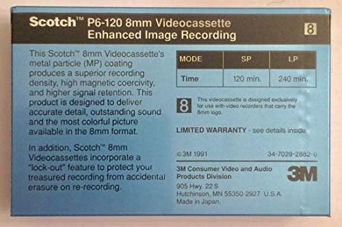 Scotch 8mm P6-120 NTSC kamkorder videozapise za video kameru