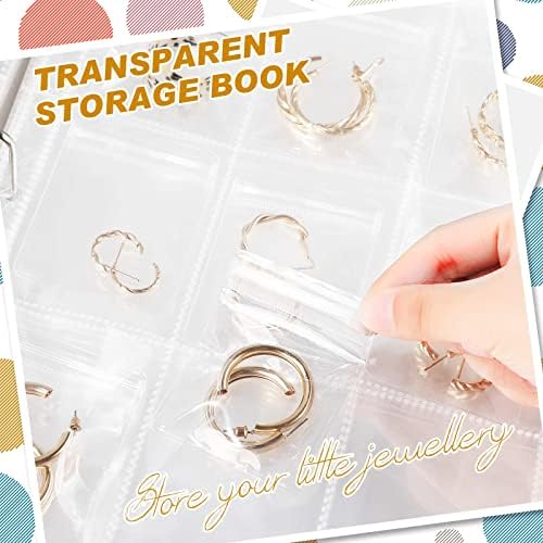 Yilloog Transparent Jewelry Storage Book travel jewelry Organizer Storage Book za prstenove ogrlica narukvice