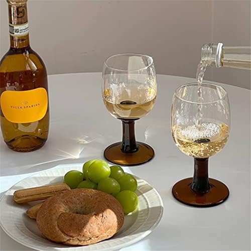 HOUKAI 2pcs Retro Srednjovjekovna čaša za pehar od čokolade Home Decoration čaša za vino čaša za šampanjac čaša za svadbene zabave bar Drinkware