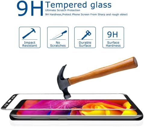 Kzlvn 2 paketa Galaxy NOTE 9 Zaštita ekrana, Premium 9H kaljeno staklo puna pokrivenost 99% HD Zaštita ekrana