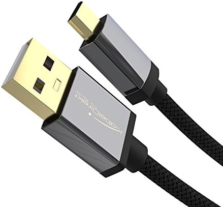 Kabeldirekt - 3 x 3.28ft crni najlon Micro USB 2.0 kabl za sinhrke i punjenje - Top serija