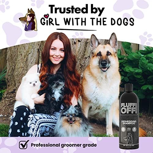 Skidaj Se! djevojka sa psima, prirodni Deshedding pas & Cat šampon, 16 Oz, Made in USA, 8 Wks+