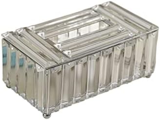 Douba staklena kutija za staklenu tkivo Dnevni boravak Transparentno tkivo kutija za ubrusu