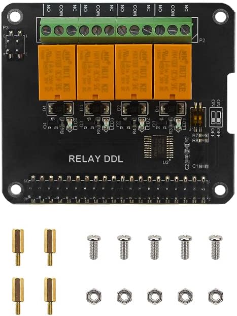 [OEM dodaci] 4 kanalna ploča za relej za maline PI 4B / 3B + / 3B ekspanzijska ploča 4 način kontrolnog relejna modula za DIY Smart Home [Zamjene]