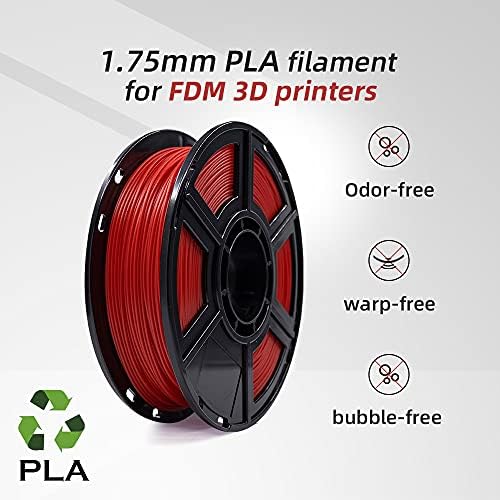 FlashForge PLA Filament 1,75 mm, 3D štampač FILENAME 0,5kg SPOOL-DIMINSIONNALNA PRIKLJUČAK +/- 0.02 mm za avanturiste 3 serije