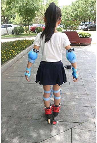 BOSONER Dječiji / Omladinski štitnici za koljena štitnici za laktove Set za zapešće za 3-15 godina, Set zaštitne