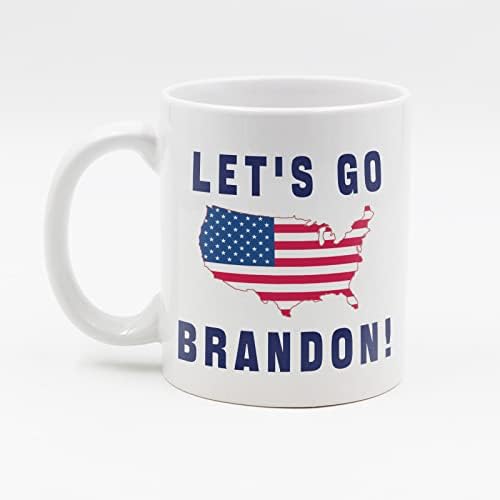Idemo Brandon šolja smiješna FJB šolja za kafu Trump 2024 novitet šolja smiješna šolja za kafu poklon , 11oz