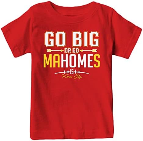 Go Big or Go Mahomes Kansas City Kids football Fan Apparel