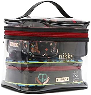 DESTINY by NICOLE LEE 4 komada Set Clear Bag kozmetička torbica za šminkanje putna veličina Organizator toaletna eko koža za žene djevojke NK20510CT LLW