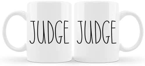 Sudijska šolja, šolja za kafu u stilu sudije Rae Dunn, Najbolji poklon sudije, poklon za sudiju, rođendanski poklon sudije, godišnjica, Valentinovo, Božić 11oz