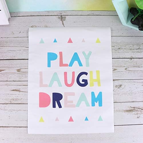 BESPORTBLE Play Laugh Dream Wall Painting Inspirational Frameless Painting 30x42cm Netkana slika