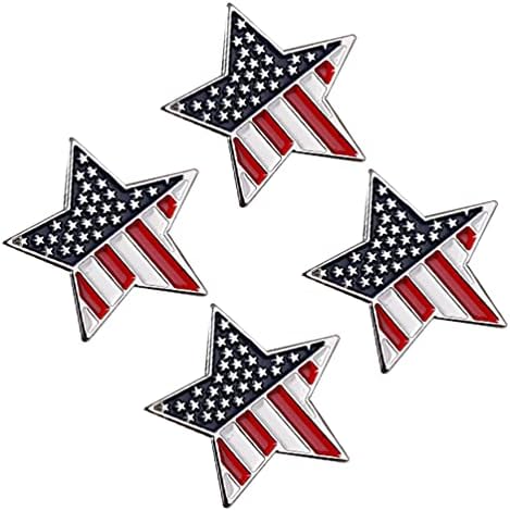 AMOSFUN 8 kom. AMERIČKA ZASTAVA PIN AMAZON PINS zaposleni rever orao veterans Day Dekoracije Pokloni USA Privjesak za brošure Broševi broševi sa pet šiljastih zvezdica