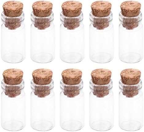 Pogodne staklene posude za staklene staklene kontejnere 25pcs Cork staklene boce prozirne jarse mini drift