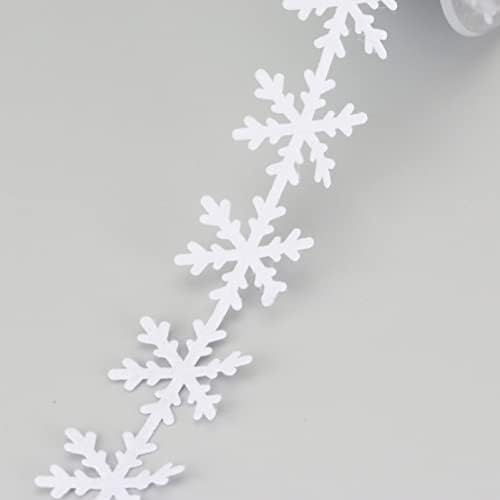 Reljefni božićni ukras čipka 1 inča - 5 metara pojas za ukrašavanje snježnih boja