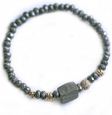 Beskonačna narukvica s obiljem sa piritom * Kolekcija raspršivanja INF-AW2-US Beather Crystal nakit za osnaživanje
