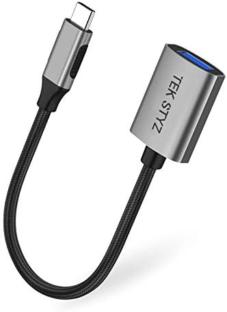 TEK STYZ USB-C USB 3.0 Adapter Radovi za Samsung Galaxy Tab S6 Lite OTG TIP-C / PD muški USB 3.0 ženski pretvarač.