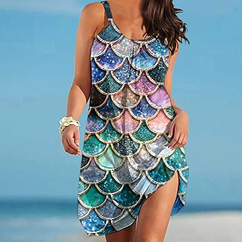 FQZWONG haljine za žene 2023. Ljetna casual na plaži za odmor Flowy Sendy Sexy Party izlaskom