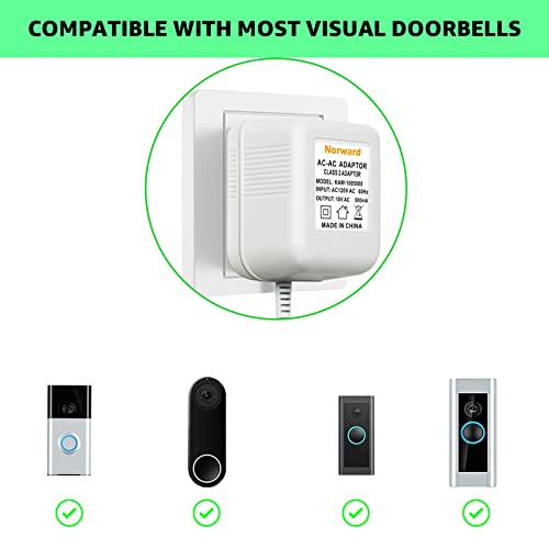 26 FT Extension Cabel Doorbell Transformer 18V500mA Na vratima na vratima, kompatibilan sa prstenom, gnijezdo,