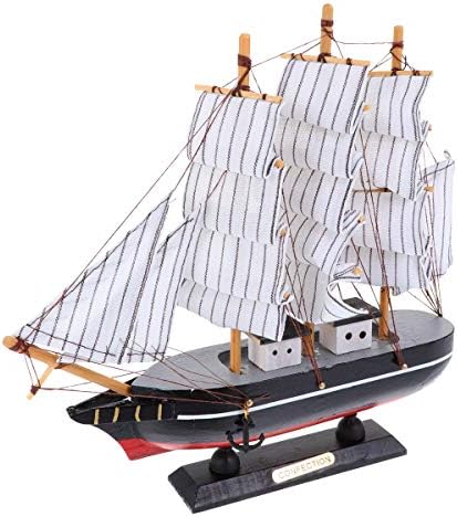 Vicasky drveni mini jedrenje Mini brodom Model kućnog ukrasa Decor Jedring brod Model