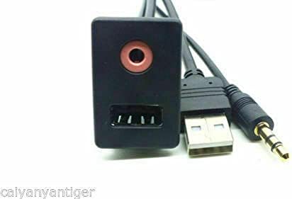 1x prijenosni audio audio USB 3,5 mm AUX adapterska ploča za ispiranje ploče sa 1,5m kablom