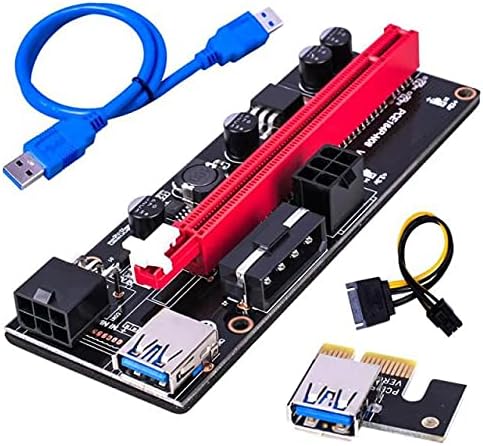 Konektori VER009 USB 3.0 PCI-E RISER VER 009S Express 1x 4x 8x 16x Extender Riser adapterska kartica SATA 15Pin do 6-polnog kabla za napajanje -