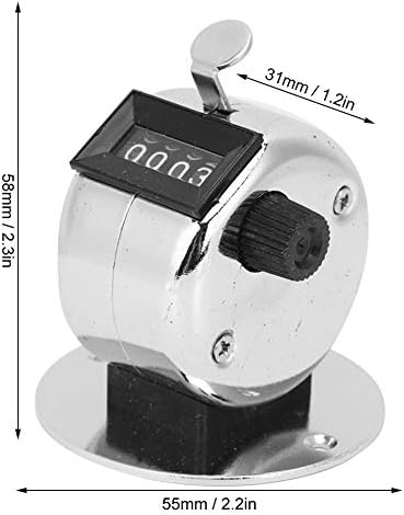Mehanički ručni brojač, 4-cifreni Mini ručni brojač za prešanje ručni alat za brojanje za brojanje ljudi u