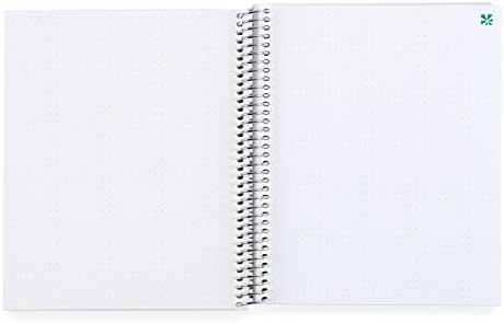 Erin Condren 8.5 x 11 Spiral Bound Dot Grid Notebook - Metallic Nova godina. 160 Dot Grid stranicu