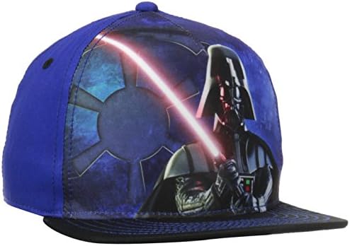 Koncept Jedan Dječački Ratovi Zvijezda Vader Trooper S Ravnim Obodom Osnovni Šešir Jedne Veličine-Plavi
