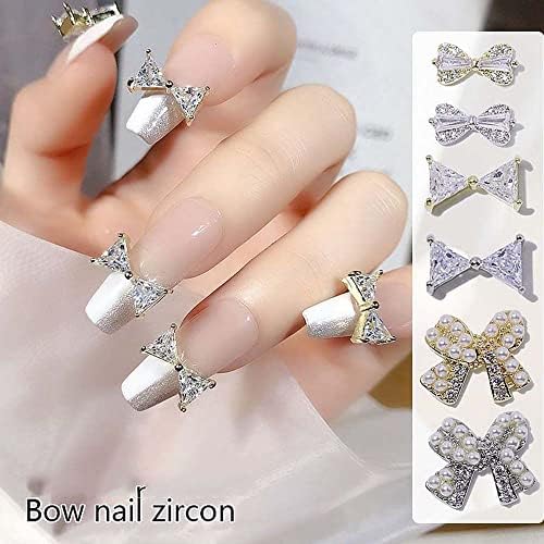 BYBYCD luk Nail Art dekoracija luksuzni kristalni nakit Nail Art ukrasi 3d čari za nokte Cirkon DIY Nail Art Bowknot bušilice za nokte