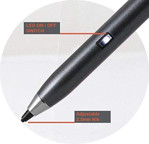 Bronel Srebrna fina tačka digitalna aktivna olovka za stilus - kompatibilna sa Nokia T20 Android 11 4G LTE 10.36 tablet