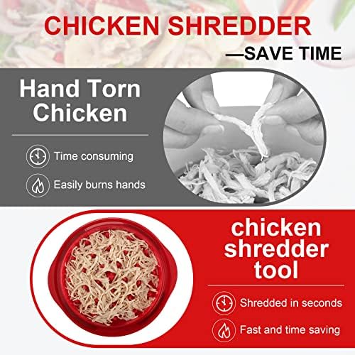 Drobilica za piletinu, drobilica za meso sa ručkama i neklizajućom podlogom,alat za usitnjavanje mesa
