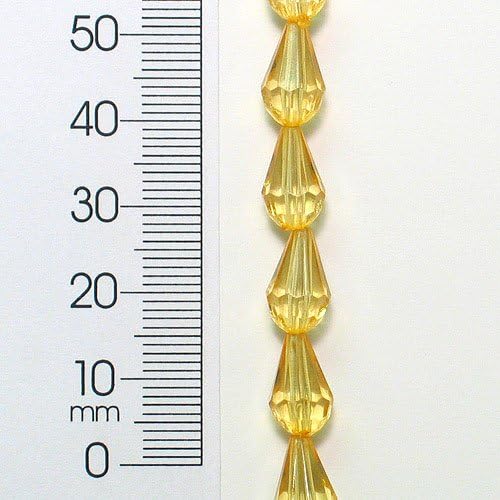 EXPO BD53290 akrilske akrilne perle 8-inčni pramen, amber, 2-pakovanje