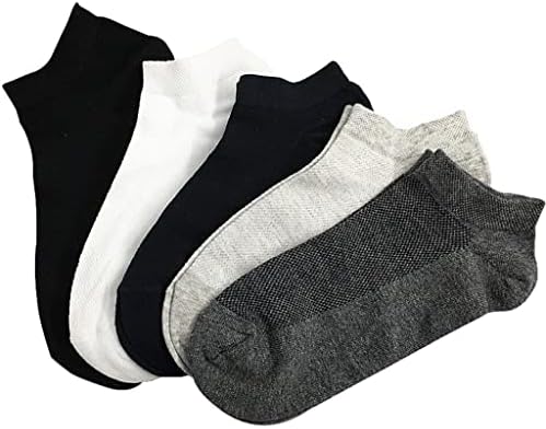 ZHUHW 10 pari ljetnih muških čarapa pamučne Ležerne mrežaste čarape za kratke brodove za muškarce