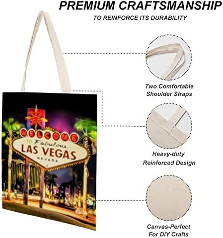 Las Vegas torba za višekratnu upotrebu Cityscape torba za namirnice torba za rame za kupovinu putne knjige na plaži