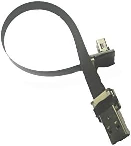 Trajni kratki FPV ravni tanki tanki traka FPC kabela Standard USB A mužjaka ravno na standardni USB ženski USB a spremnik 90 stupnjeva uglovan za sinkronizaciju i punjenje crno
