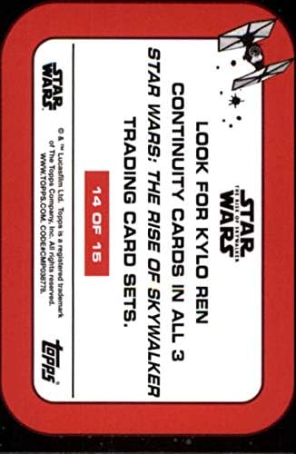 2020 TOPPS Star Wars Raspon Skywalker serije 2 Kylo Ren kontinuitet 14 Kylo Ren Trading Card