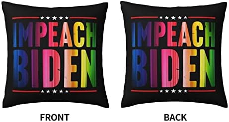 Impeacch predsjednik Joe Biden Mekani udoban dvostrani pliša jastuk sa jakim kućnim praktičnošću 18 x 18 u