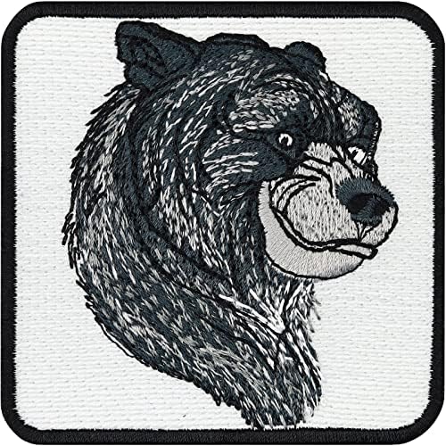 Bärbrown Bear Patch, Grizzly Bear Patch, Domaće životinje, Kanada, Logotip divljih životinja, Vrsta zaštita, Zaštita okoliša, Naljepnica, Peglaste zakrpa, Aplikacija Sačuvaj planetu