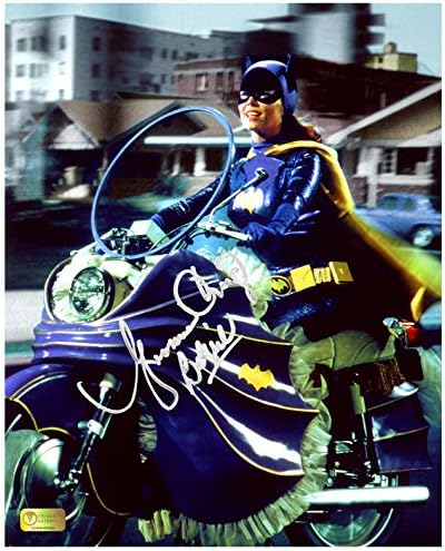 Yvonne Craig Autographing Classic Batman 1966 Batgirl Batcycle 8x10 Photo